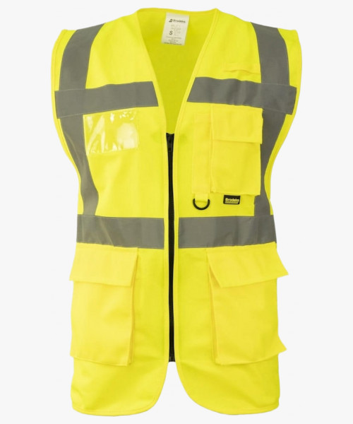 Жилет сигнальный Brodeks KM122, цвет жёлтый