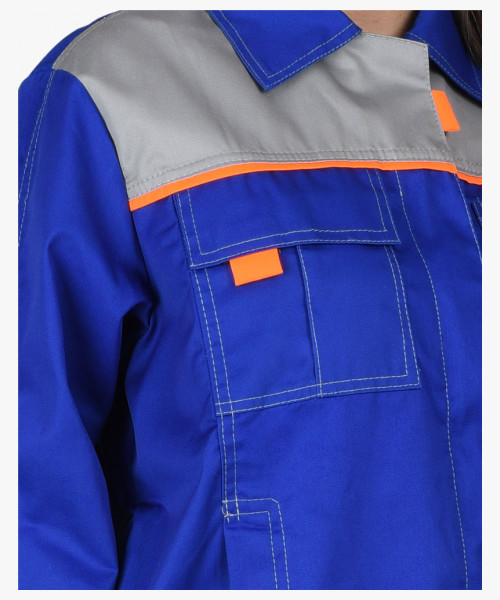 Костюм СИРИУС-ФАВОРИТ куртка, брюки васильковый со св.серым