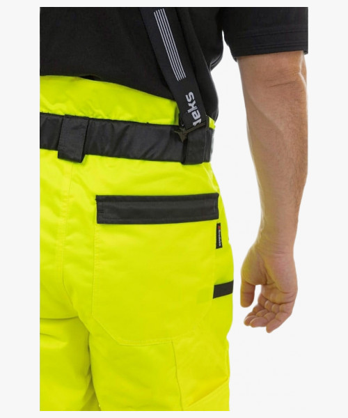 Брюки сигнальные зимние Brodeks KW308, цвет жёлтый, чёрный