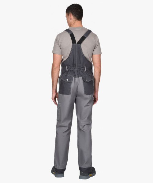 Полукомбинезон СИРИУС-ВЕСТ-ВОРК ср.серый с т.серым