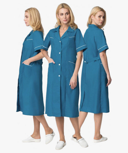 Халат женский Магнэль (тк.Смесовая,120), морская волна