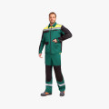 Костюм ProfLineBase-1 (тк.Твил,210) брюки, зеленый/черный/желтый