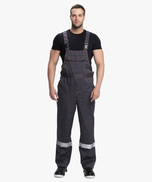 Костюм Сфера NEW (тк.Смесовая,210) п/к, т.серый/красный