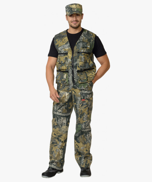 Жилет разгрузочный универсальный КМФ Темный лес