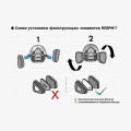 Комплект для защиты дыхания RESPIK® M800 A1P2 R