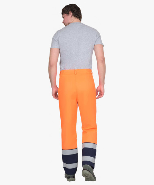 Брюки СИРИУС-ТЕРМИНАЛ-3-РОСС оранжевые с тёмно-синим