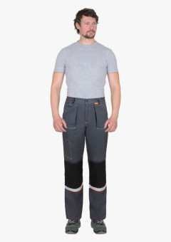 Брюки СИРИУС-РОДОС темно-серые с черным