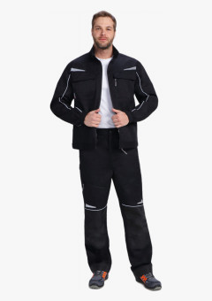 Костюм мужской летний ProfLineSpecialist-1 (тк.Смесовая,240) брюки, черный