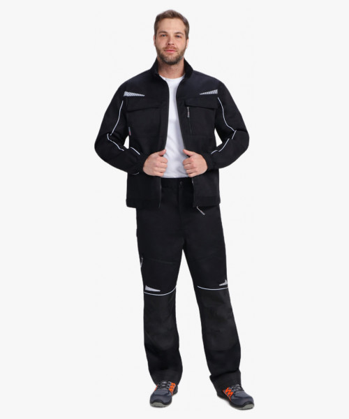 Костюм мужской летний ProfLineSpecialist-1 (тк.Смесовая,240) брюки, черный