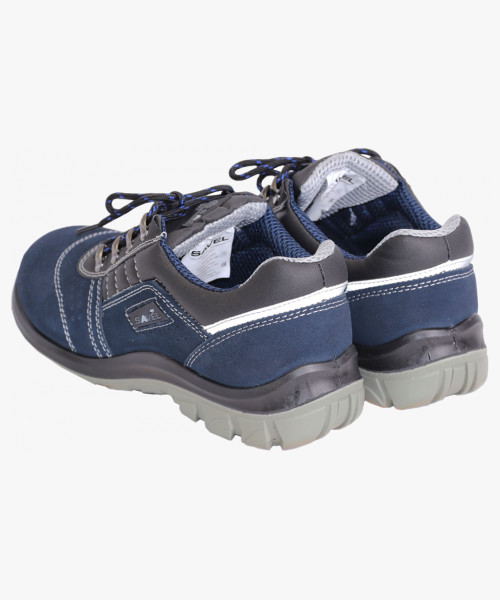 Полуботинки УНИВЕРСАЛ, замша (синие), ПУ-ПУ