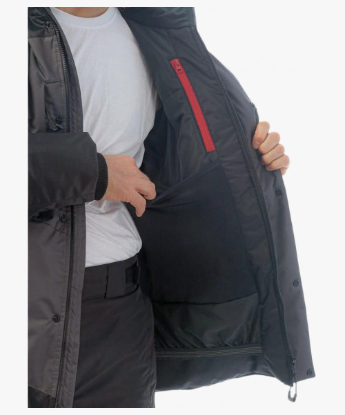 Куртка зимняя рабочая Brodeks KW 231, цвет серый, чёрный