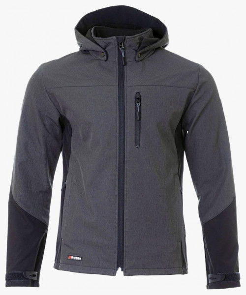 Куртка софтшелл летняя мужская Brodeks KS237, цвет серый, чёрный