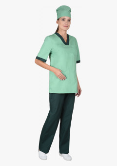 Костюм СИРИУС-СОФИЯ женский светлая мята с тёмно-зелёным