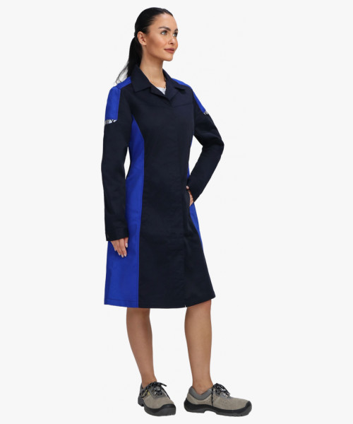 Халат женский ProfLineSpecialist (тк.Смесовая,240), т.синий/васильковый