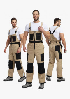 Полукомбинезон Милан CH (тк.Смесовая,260), бежевый/черный