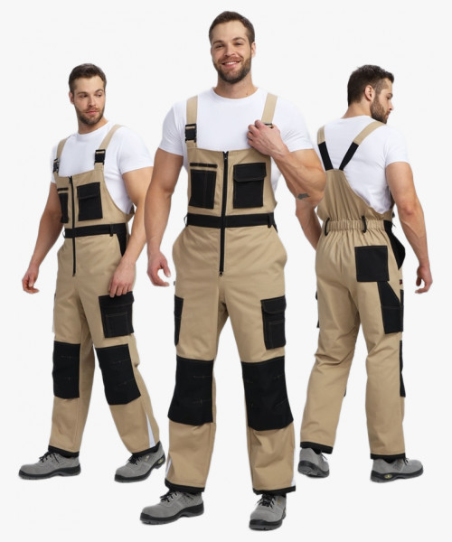 Полукомбинезон Милан CH (тк.Смесовая,260), бежевый/черный