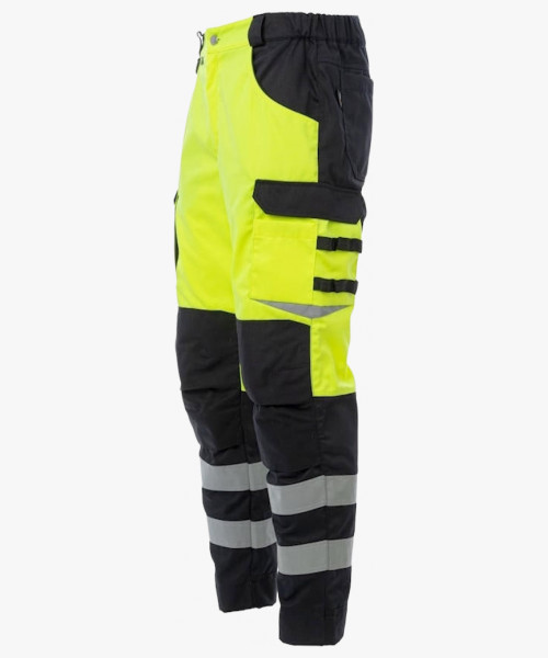 Брюки сигнальные Brodeks KS309, цвет жёлтый, чёрный