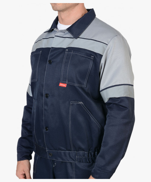 Костюм СИРИУС-ЛЕГИОНЕР куртка, п/к синий с серым СОП 50 мм