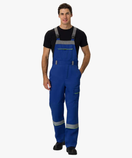 Костюм Практик СОП (тк.Смесовая,210) п/к, васильковый/серый