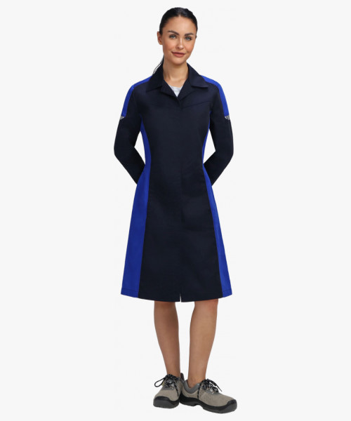 Халат женский ProfLineSpecialist (тк.Смесовая,240), т.синий/васильковый