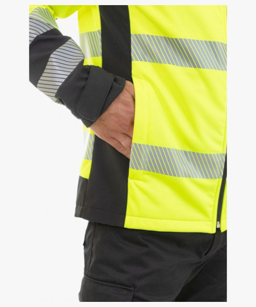 Куртка сигнальная софтшелл Brodeks KS227, цвет жёлтый, чёрный