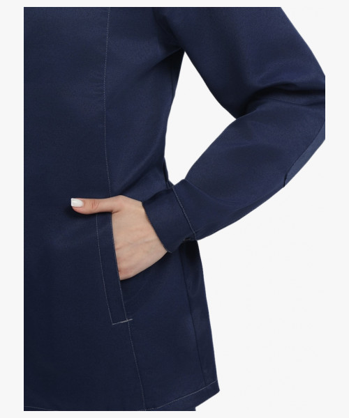 Костюм женский Веснис-1 СОП К. (тк.Смесовая,210) брюки, т.синий/васильковый