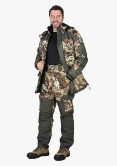 Костюм СИРИУС-ГОРКА зимний: куртка дл., брюки (тк.CROWN-230) КМФ Серый мох