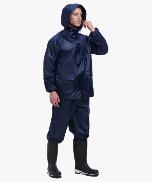 Костюм влагозащитный ProfLineLeader (ПВХ,240), т.синий