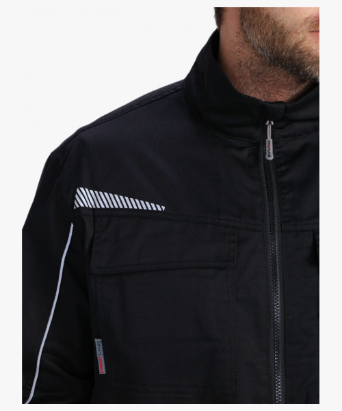 Костюм мужской летний ProfLineSpecialist-2 (тк.Смесовая,240) полукомбинезон, черный