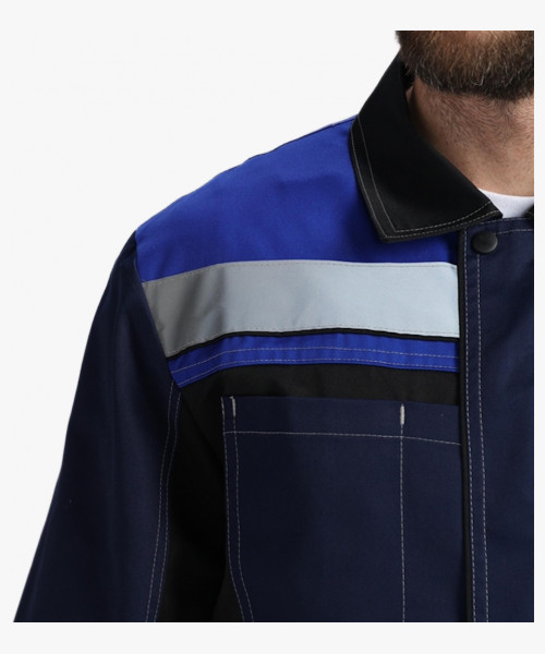 Костюм Виват-2 Премиум IMP (тк.Смесовая,240) п/к, т.синий/черный/васильковый