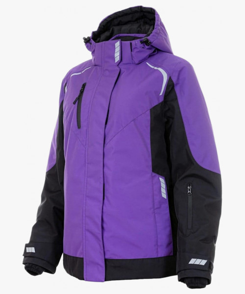 Куртка женская зимняя KW 208, цвет фиолетовый