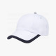 Бейсболка Honor, белая с темно-синим кантом