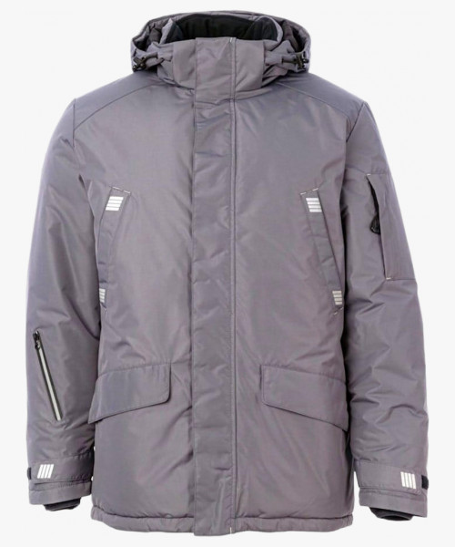 Куртка-парка зимняя мужская Brodeks KW204, цвет серый