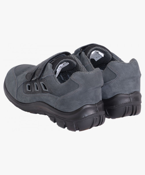 Полуботинки с перфорацией УНИВЕРСАЛ, замша (серые), ПКП, ПУ