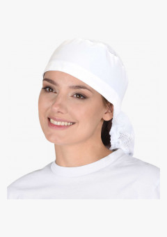 Колпак с сеткой белый, плотность 155 гр/м2