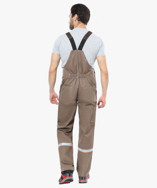 Костюм СИРИУС-РОДОС куртка, полукомбинезон св.коричневый с т.коричневым