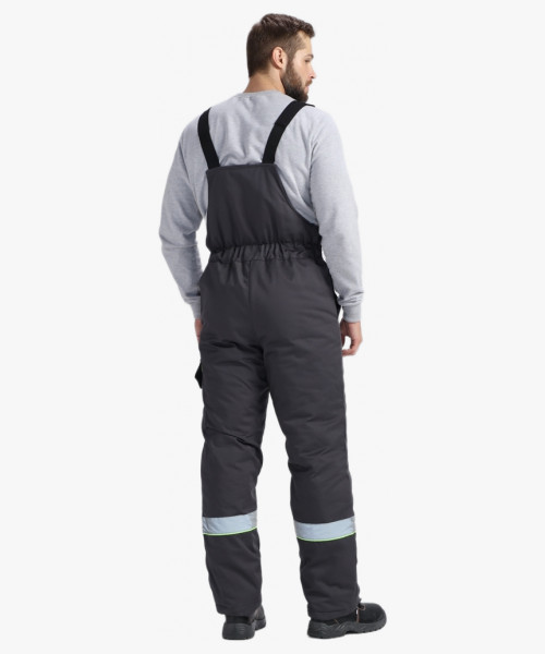 Костюм зимний Ховард (тк.Смесовая,240) п/к, т.серый/черный/лимонный