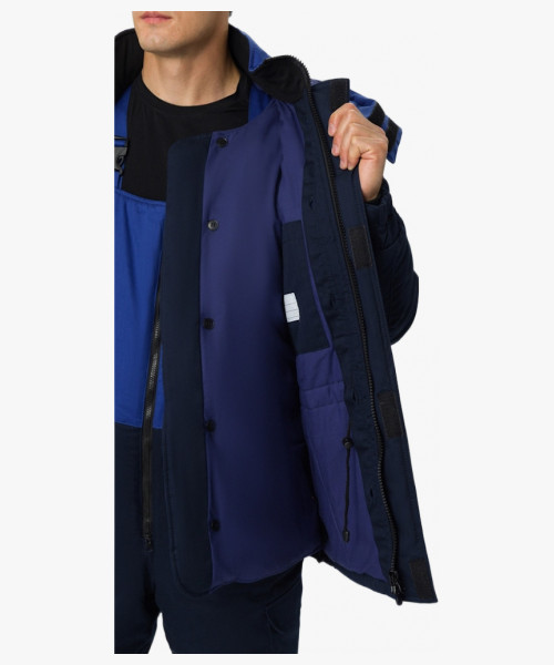 Костюм зимний Экспертный Антистат МВО (тк.Смесовая,245) п/к, т.синий/васильковый