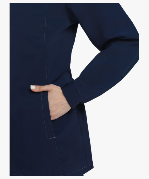 Костюм женский летний Веснис-1 СОП (тк.Саржа,250) брюки, т.синий/васильковый