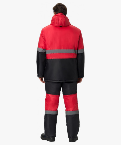 Костюм зимний Мегрес-2 СОП (тк.OxLine,90) п/к, красный/черный