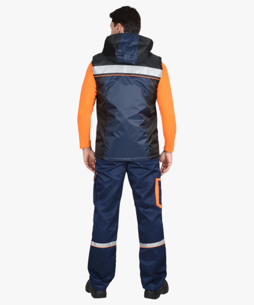 Жилет СИРИУС-ПРАКТИК синий с черным