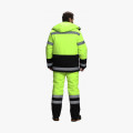 Костюм зимний для дорожника Ультра (тк.Смесовая,210) п/к, лимонный/черный