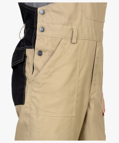 Костюм летний СИРИУС-ВЕСТ-ВОРК куртка кор., п/к бежевый с черным пл. 275 г/кв.м