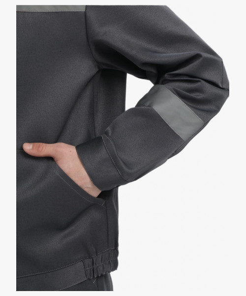 Костюм Лигор-1 СОП (тк.Смесовая,210) брюки, т.серый/св.серый