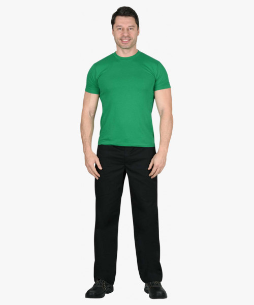 Футболка зелёная (яркая) 160г/м2 (ЧЗ)