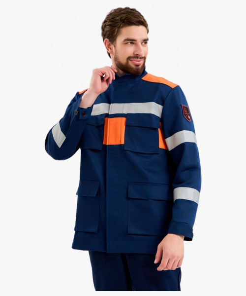 Костюм летний Энергия-Б (35,2 кал.), т.синий/оранжевый