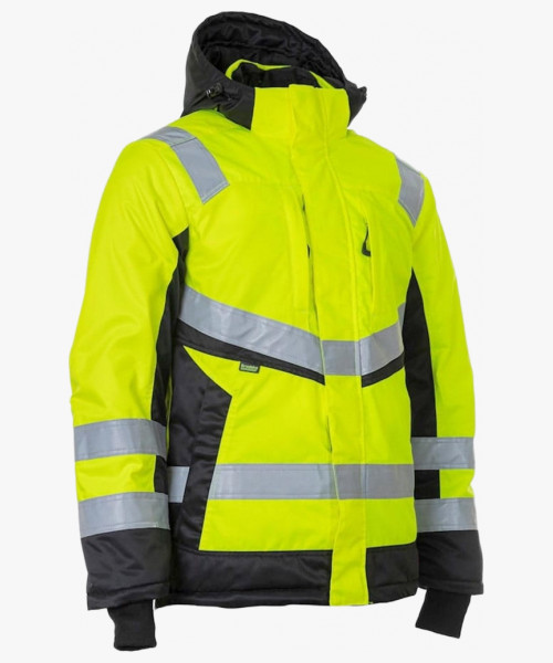 Куртка сигнальная зимняя Brodeks KW216, цвет жёлтый, чёрный