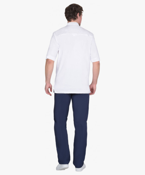 Костюм СИРИУС-АЛЕКС мужской белый с т.синим