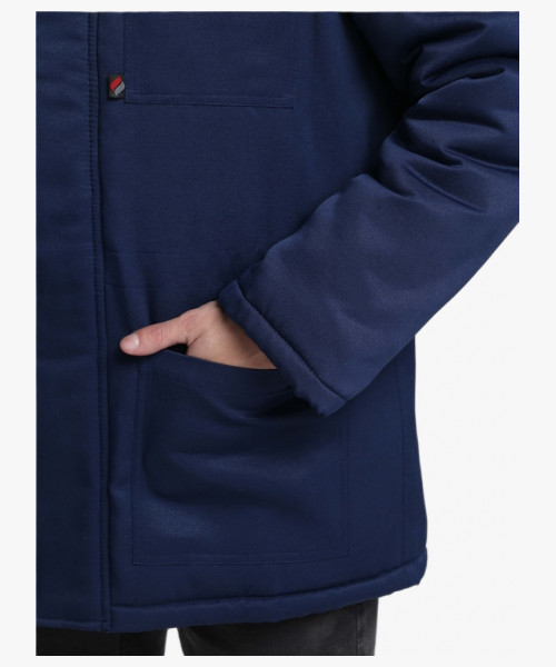 Куртка зимняя для бригадира NEW (тк.Смесовая,210), т.синий/васильковый