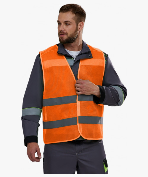 Жилет сигнальный ProfLineBase (тк.Полиэфир,60), оранжевый